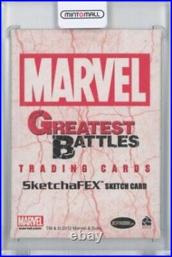 2013 Rittenhouse Marvel Greatest Battles Trading Cards Sketch Card