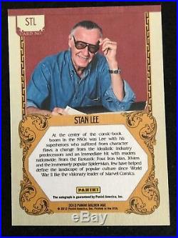 2013 Stan Lee Historic Auto Autograph Golden Age Card Signature Marvel 100% Auth
