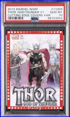 2013 Thor Psa 10 Ud Marvel Now Cutting Edge Covers Variants God Of Thunder