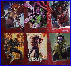 2013 Women Of Marvel 2 RUBY PARALLEL 90 CARDS SET (LAST ONE!)