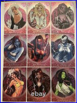 2014 Marvel Dangerous Divas 2 II (S 10 18) 9 Card Sultry Seductresses Set