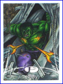 2014 Marvel Premier Hulk Artist Sketch Card Tony Perna Upper Deck UD Base 1/1