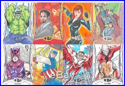 2014 Marvel Premier MASTER SKETCH SET 1-60 COMPLETE with TOP ARTIST All are 1/1