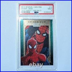 2014 Rittenhouse Marvel 75th Anniversary SPIDER-MAN Emerald 30/100 PSA 9