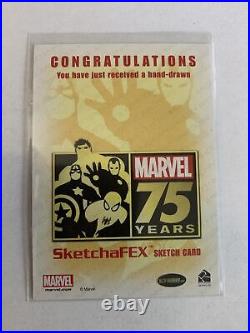2014 Rittenhouse Marvel 75th Anniversary Sketch Card Venom Marco Carillo