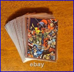 2014 Rittenhouse Marvel Universe SAPPHIRE Partial Set 64 Card Lot