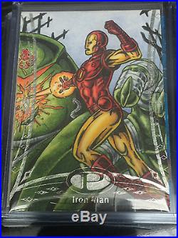 2014 Upper Deck UD Marvel Premier RARE Tony Perna sketch card IRON MAN #2