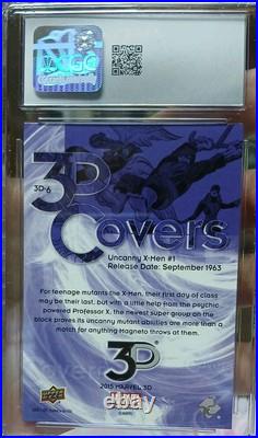 2015 Marvel 3D Lenticular Comic Covers Uncanny X-Men #1 #3D CGC GEM MINT 10 psa 2015 Marvel 3D Lenticular Comic Covers Uncanny X-Men #1 #3D CGC GEM MINT 10 psa