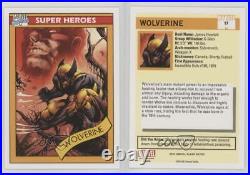 2015 Marvel Fleer Retro 1990 Impel Marvel Universe Wolverine #17 0kg8