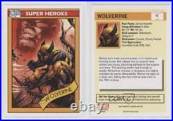 2015 Marvel Fleer Retro 1990 Impel Marvel Universe Wolverine #17 0kg8