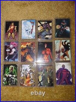 2015 Marvel Fleer Retro 1994 Flair Insert Origin Lot Magneto Spider Woman Nova