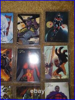 2015 Marvel Fleer Retro 1994 Flair Insert Origin Lot Magneto Spider Woman Nova