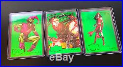 2015 Marvel Retro 3 PMG GREEN RARE CARD LOT 1995 Metal Blasters