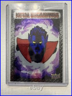 2015 Marvel Vibranium Metal Engravings Nightcrawler 1/1 NM