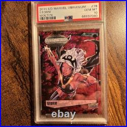2015 Marvel Vibranium Molten #78 STORM #157/299 Graded PSA 10 GEM MINT