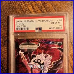 2015 Marvel Vibranium Molten #78 STORM #157/299 Graded PSA 10 GEM MINT