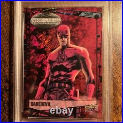 2015 UD Marvel Vibranium #5 Daredevil Molten /299 Color Match PSA 10 Low Pop