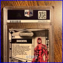 2015 UD Marvel Vibranium #5 Daredevil Molten /299 Color Match PSA 10 Low Pop