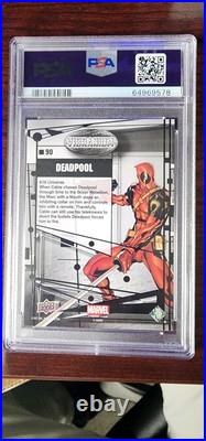 2015 UD Marvel Vibranium Deadpool #90 PSA 10 GEM MINT Rare RAW Variant 2015 UD Marvel Vibranium Deadpool #90 PSA 10 GEM MINT Rare RAW Variant
