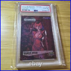 2015 UD Marvel Vibranium Molten /299 #12 Scarlet Witch PSA 10? RARE