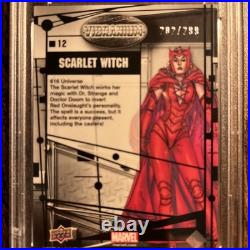 2015 UD Marvel Vibranium Molten /299 #12 Scarlet Witch PSA 9? RARE