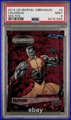 2015 UD Marvel Vibranium Molten /299 #3 Colossus PSA 9? RARE