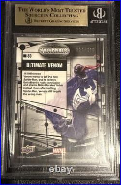 2015 UD Marvel Vibranium Molten #80 Ultimate Venom /299 BGS 9.5 GEM MINT