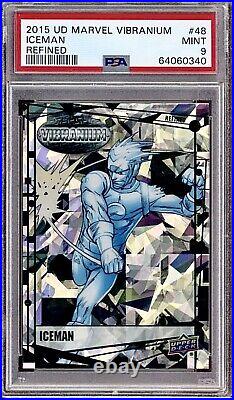 2015 UD Marvel Vibranium Refined /99 #48 Iceman PSA 9? RARE 2015 UD Marvel Vibranium Refined /99 #48 Iceman PSA 9? RARE