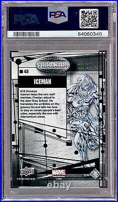2015 UD Marvel Vibranium Refined /99 #48 Iceman PSA 9? RARE 2015 UD Marvel Vibranium Refined /99 #48 Iceman PSA 9? RARE