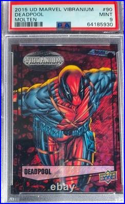 2015 Upper Deck Marvel Vibranium DEADPOOL Molten Refractor PSA 9 Gem Mint RARE