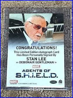 2015 (rittenhouse) Marvel's Agents Of Shield Stan Lee Autograph Card (look)