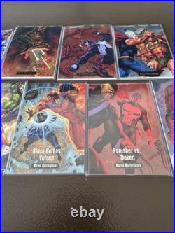 2016 MARVEL MASTERPIECES BATTLE SPECTRA Partial SET 9 out 16