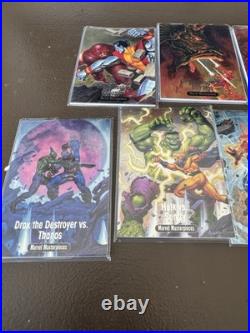 2016 MARVEL MASTERPIECES BATTLE SPECTRA Partial SET 9 out 16