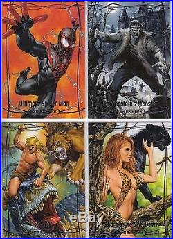 2016 Marvel Masterpieces BASE #1-81 Complete Set Excludes High No. NM
