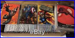 2016 Marvel Masterpieces Complete Base Set 1-100 INCLUDES High Tier 4 #'s 82-90