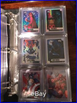 2016 Marvel Masterpieces Joe Jusko Mini Master with Purple High Numbers 297 cards
