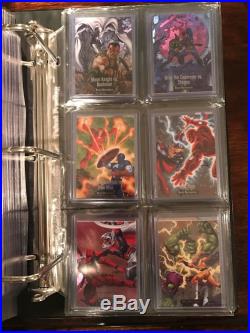 2016 Marvel Masterpieces Joe Jusko Mini Master with Purple High Numbers 297 cards