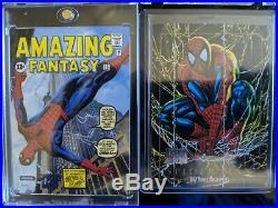 2016 Marvel Masterpieces Spiderman Master Set Both Autograph And Buyback Auto