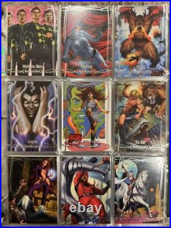 2016 Marvel Masterpieces Trading Cards COMPLETE TIER 1-3 BASE SET, #1-81 Jusko
