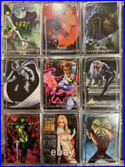 2016 Marvel Masterpieces Trading Cards COMPLETE TIER 1-3 BASE SET, #1-81 Jusko