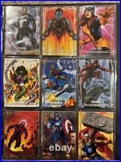 2016 Marvel Masterpieces Trading Cards COMPLETE TIER 1-3 BASE SET, #1-81 Jusko