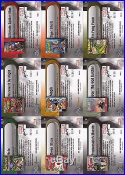 2016 Marvel Masterpieces WHAT IF #1-81 LOW SERIAL NO. 81-Card Set Tier 1 2 & 3