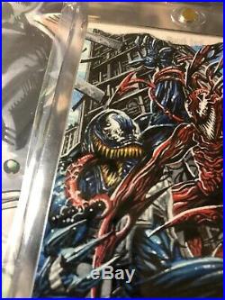 2016 Marvel Masterpieces sketch Chris Meeks Venom Vs Carnage
