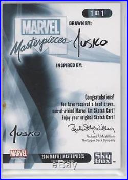 2016 UD Marvel Masterpieces'Deathlok' Joe Jusko Sketch Card