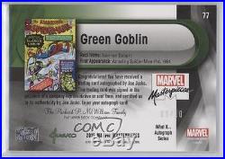 2016 Upper Deck Marvel Masterpieces 77 Green Goblin /10 Auto Non-Sports Card 0c4
