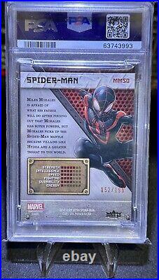 2017 Fleer Ultra Marvel Metal PMG Bronze #52/199 Spider-Man #MM50 PSA 8