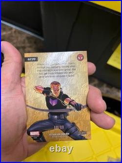 2017 Fleer Ultra Marvel Spider-Man Royal Foil Pattern /99 (5 cards)