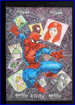 2017 Fleer Ultra Marvel Spider-Man Sketch Cards 1/1 Abdul Ghofur Auto qy4