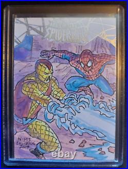 2017 Fleer Ultra Marvel Spider-Man Sketch Cards 1/1 Spider-Man/Shocker 2017 Fleer Ultra Marvel Spider-Man Sketch Cards 1/1 Spider-Man/Shocker