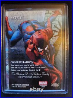 2017 Fleer Ultra Marvel Spider-Man Sketch Cards 1/1 Spider-Man/Shocker 2017 Fleer Ultra Marvel Spider-Man Sketch Cards 1/1 Spider-Man/Shocker